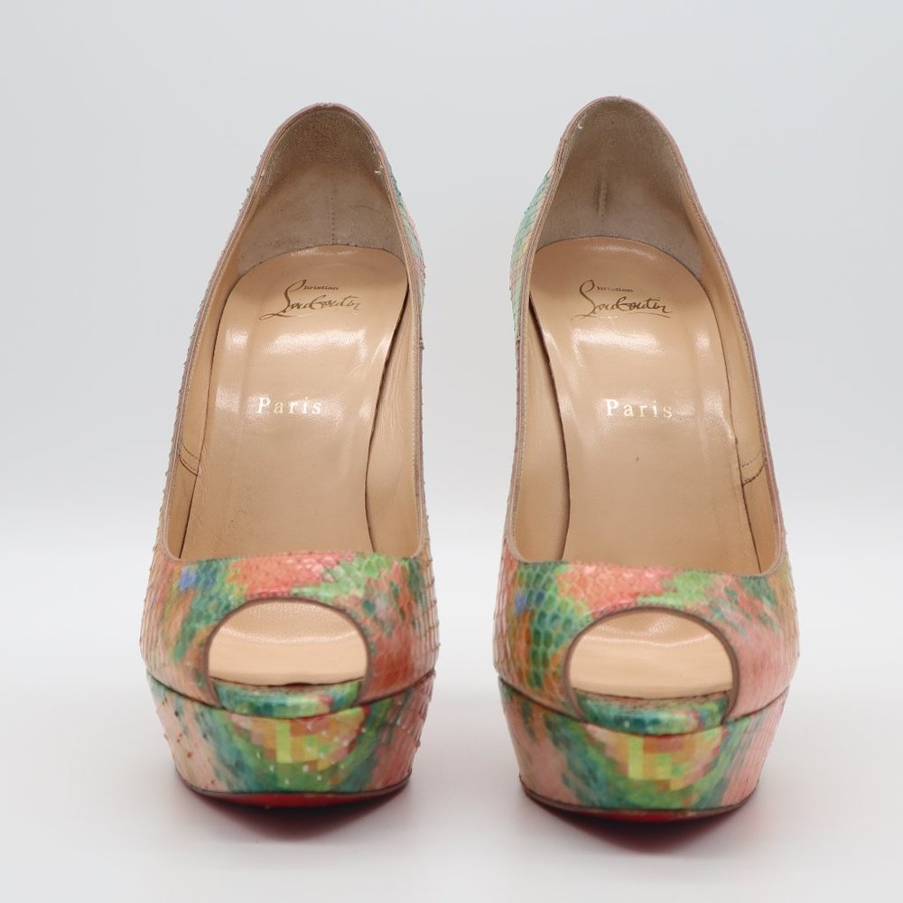 Christian Louboutin Multicolor Python Pixel Troca… - image 3